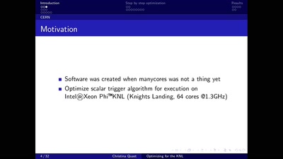 Analysing colliding particles with 256 Threads - Performance of an embarrassingly parallel problem on the Intel Xeon Phi Knights Landing