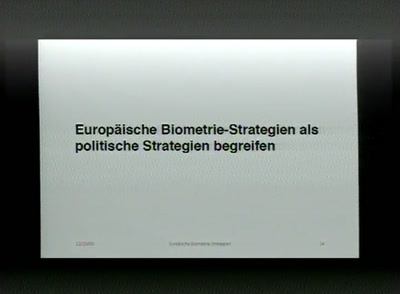 Europäische Biometriestrategien