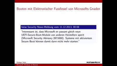 Microsofts Windows 10 Botnet