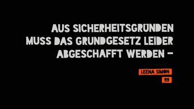 Aus Sicherheitsgründen muss das Grundgesetz leider abgeschafft werden - Schluss mit dem Sicherheitstheater