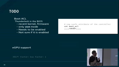 Thunderbolt 3 hardware enablement for GNU/Linux