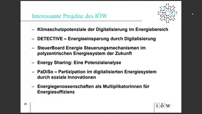 Digitalisierung = Dekarbonisierung &amp; Demokratisierung? - Energiegemeinschaften im Wandel