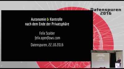 Jenseits der Privatesphäre. Neue Formen der Autonomie
