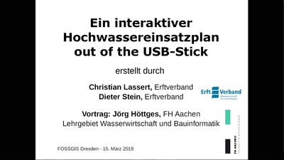 Ein interaktiver Hochwassereinsatzplan out of the USB-Stick