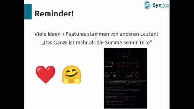 Lessons learnt aus 20 Jahren Grml