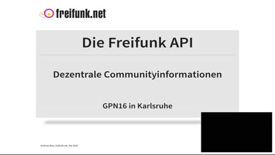 Die Freifunk API